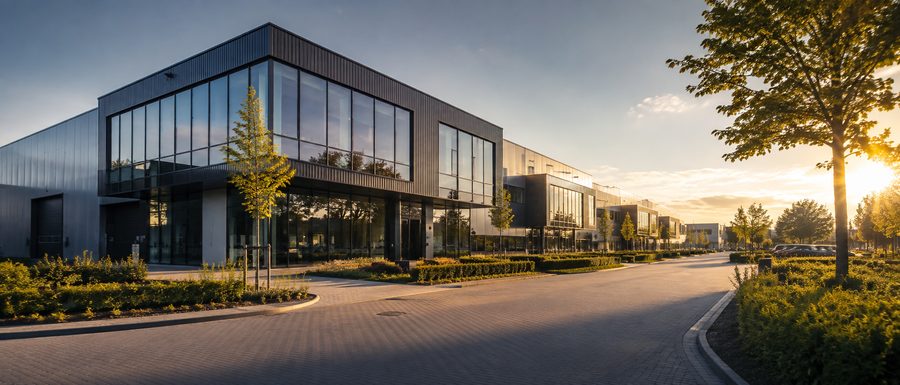 Modern bedrijfsverzamelgebouw op Bedrijvenpark Rijnzicht
